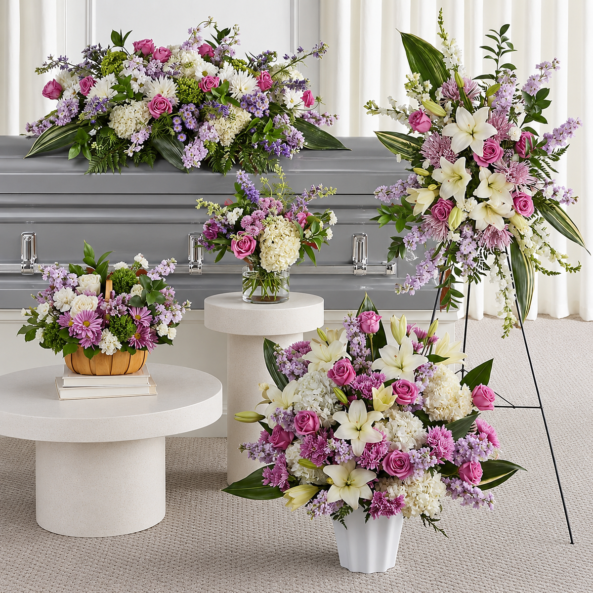 Memorial Service Package - Casket & Urn Tributes