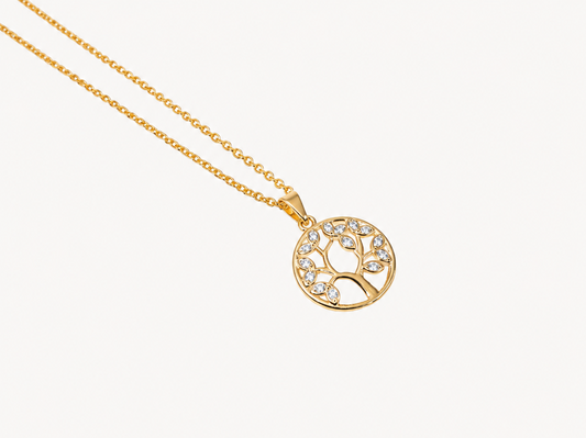 Circle of Life Necklace - 18K Gold Filled