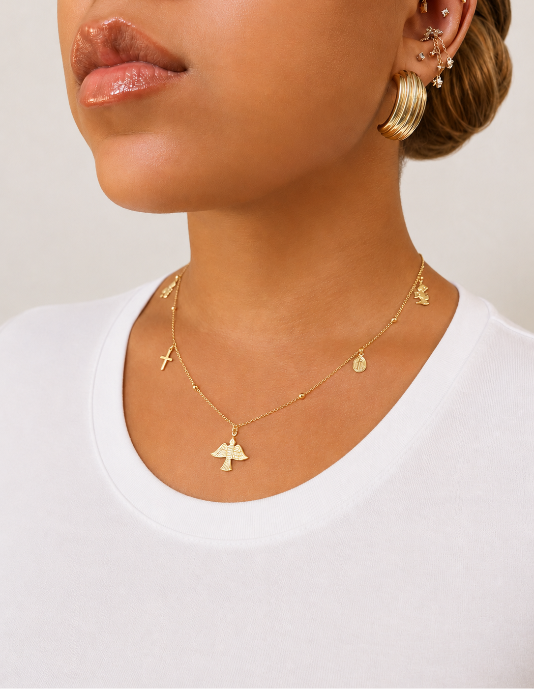 Divine Embrace Necklace - 18K Gold Filled
