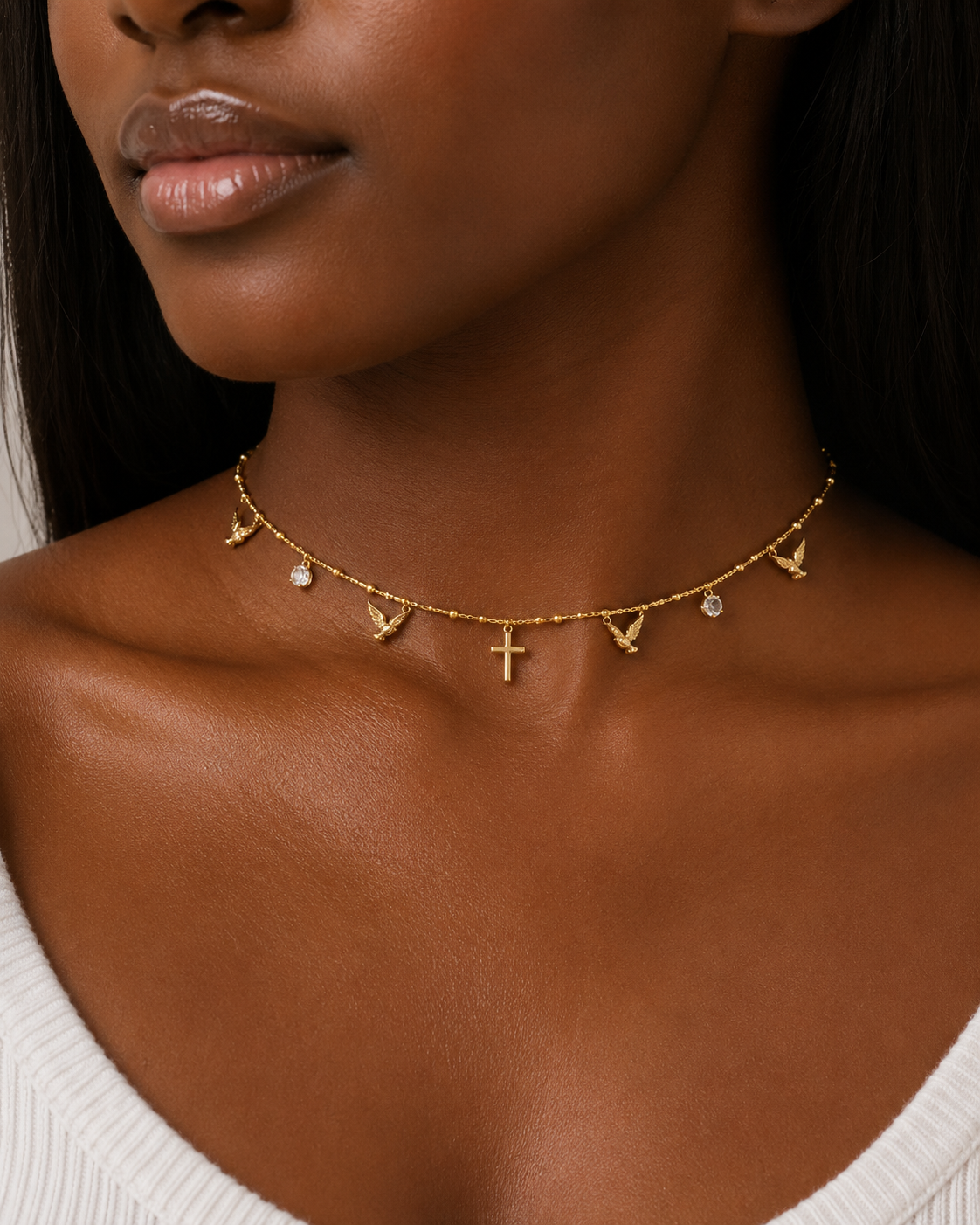 Heaven Sent Choker - 18K Gold Filled