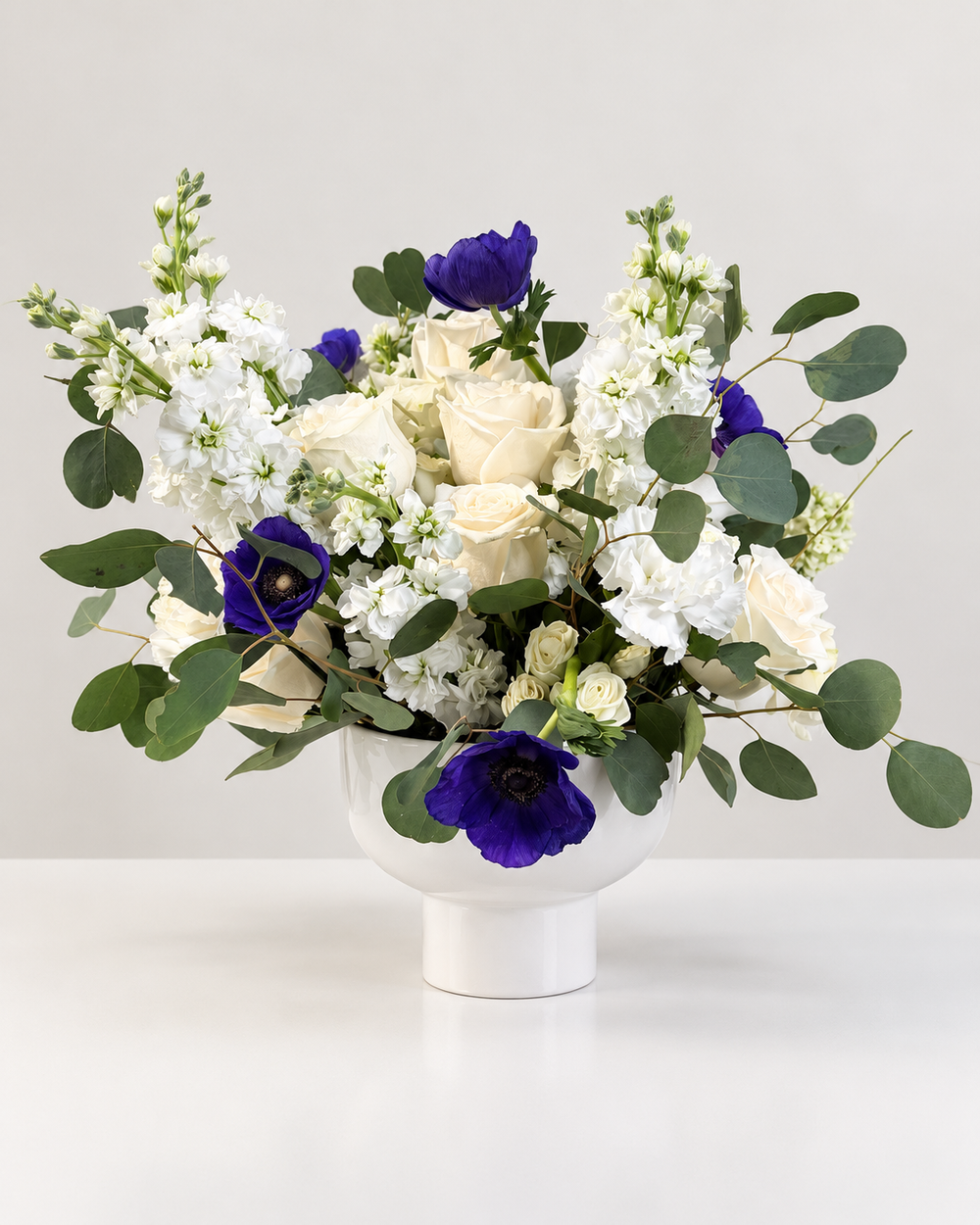 Indigo Grace Arrangement in Pedestal