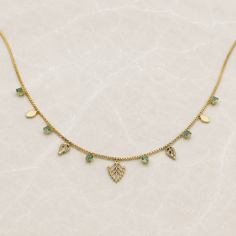 Whispering Willow Choker - 18K Gold Filled