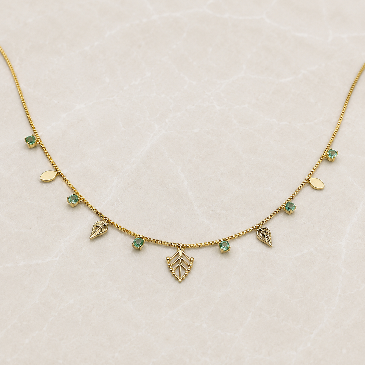 Whispering Willow Choker - 18K Gold Filled