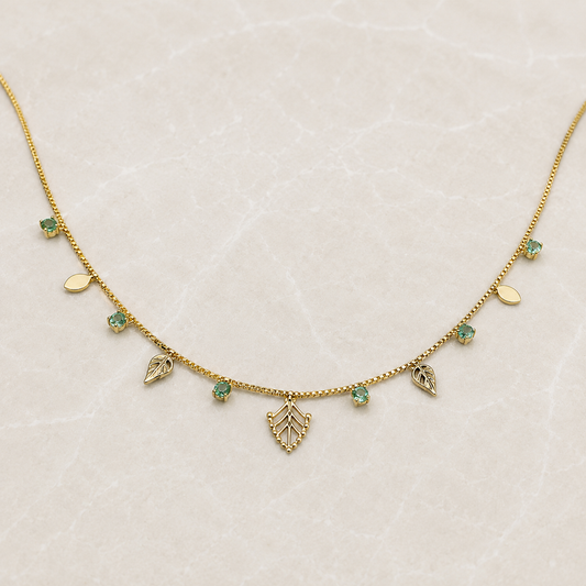 Whispering Willow Choker - 18K Gold Filled