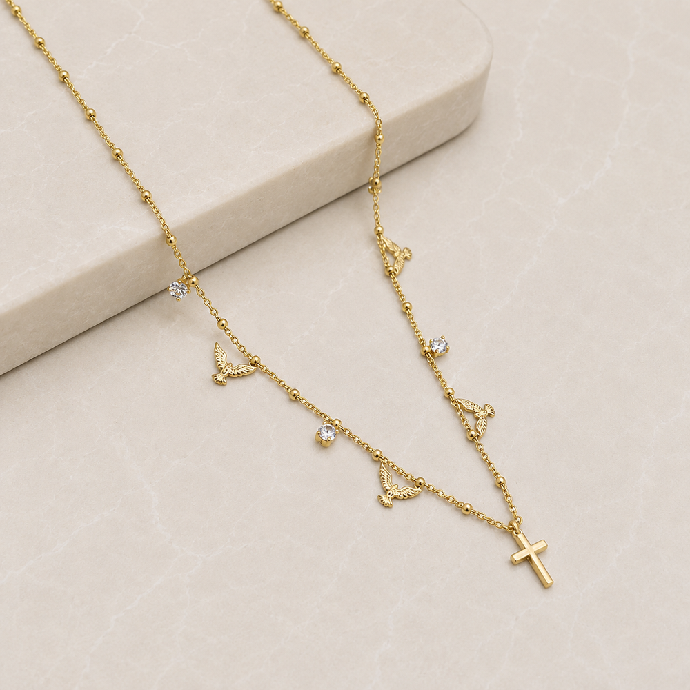 Heaven Sent Choker - 18K Gold Filled