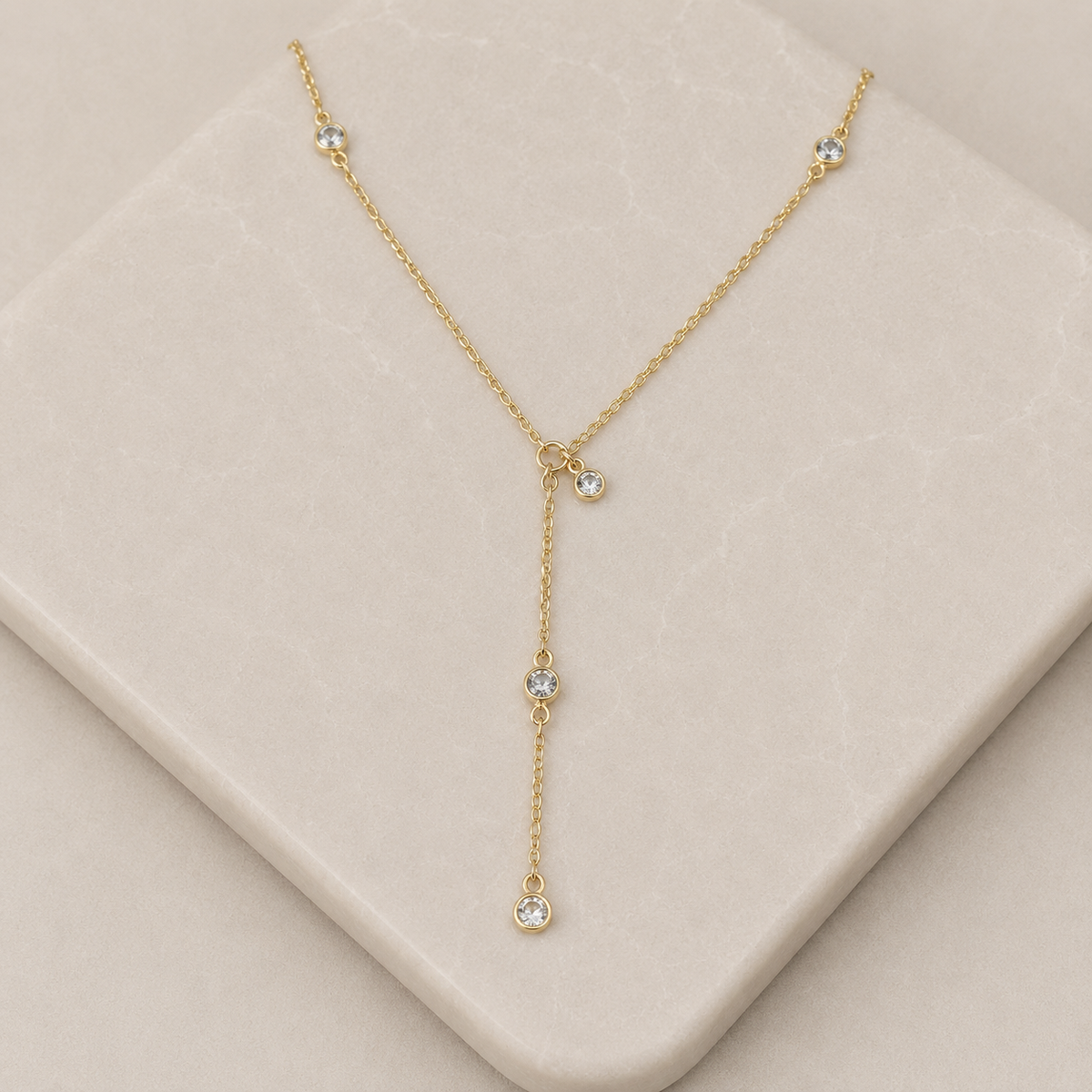 Dancing Starlight Necklace - 18K Gold Filled