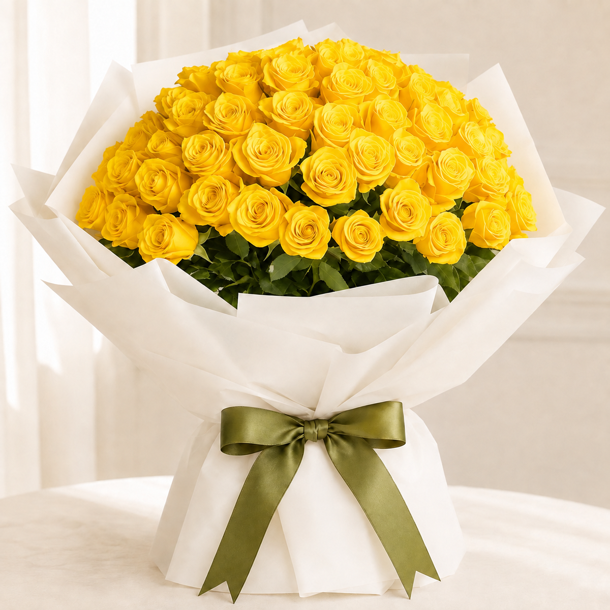 Premium Rose Bouquet - Select Color Option