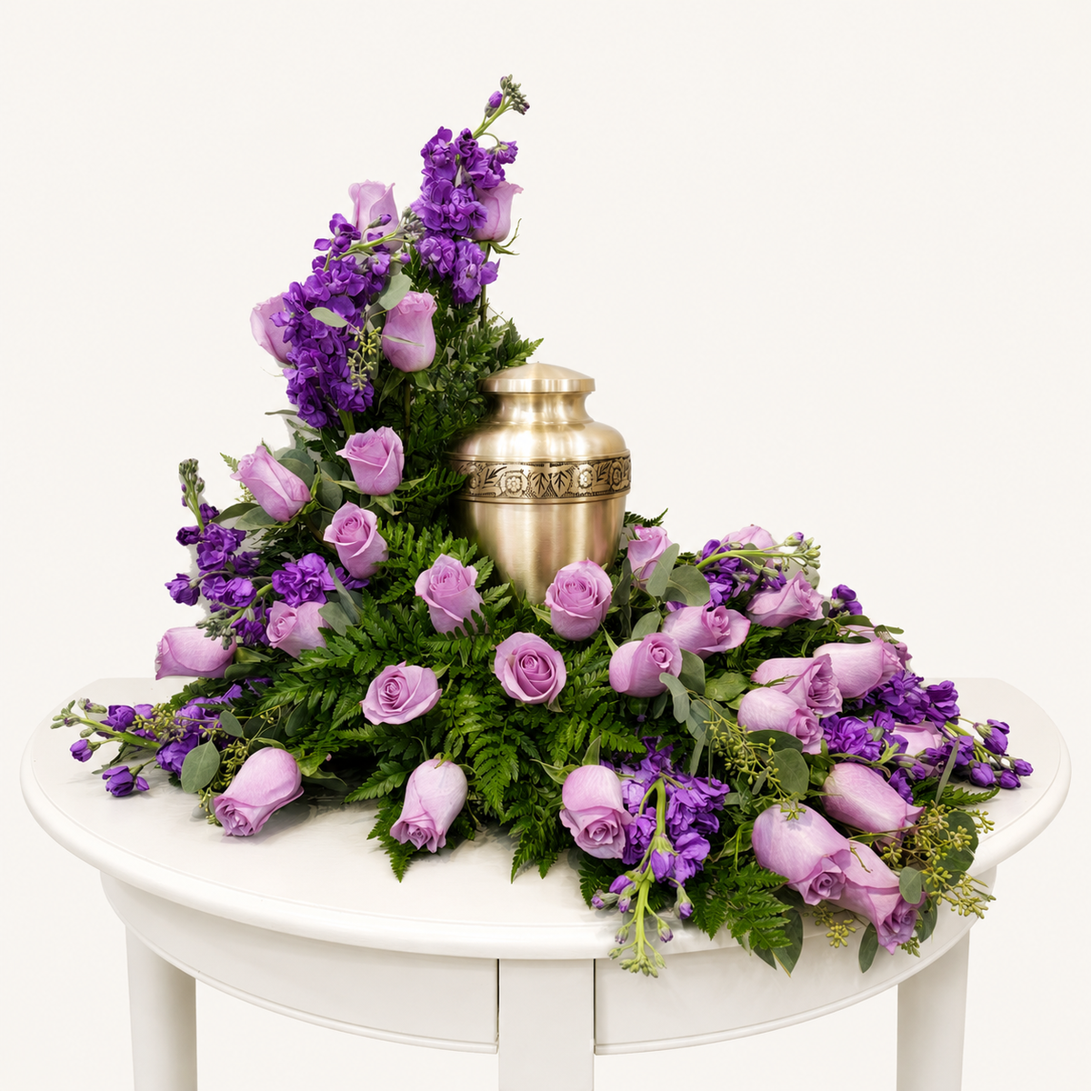 Peaceful Petals Urn Flower Arrangement