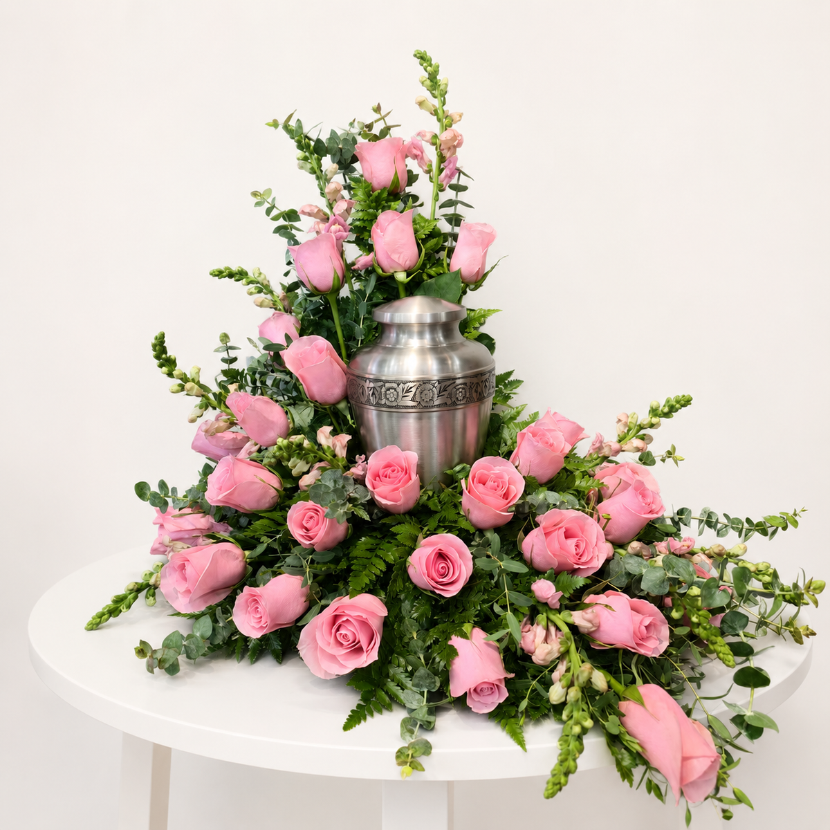 Peaceful Petals Urn Flower Arrangement