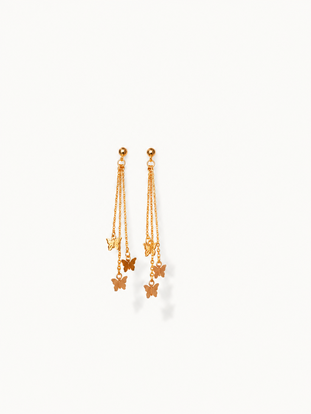 Golden Flutter Earrings - 18K Gold Filled