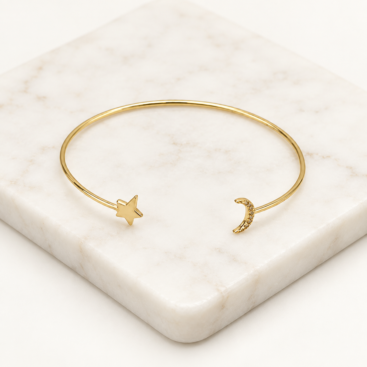 Moon & Star Keepsake Set or Individual Pieces - 18K Gold Filled