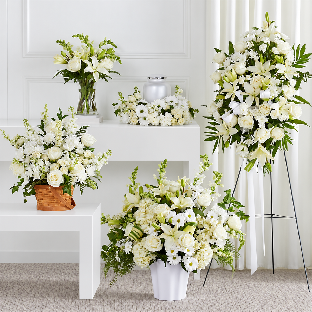 Memorial Service Package - Casket & Urn Tributes