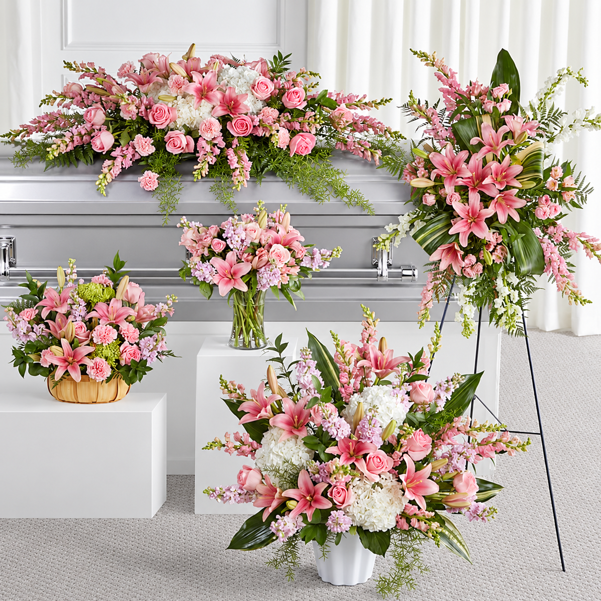 Memorial Service Package - Casket & Urn Tributes