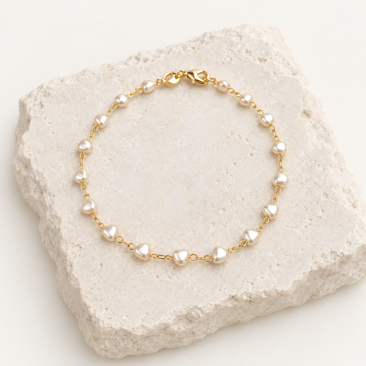 Hearts of Pearl Set or Individual Pieces - 18K Gold Filled