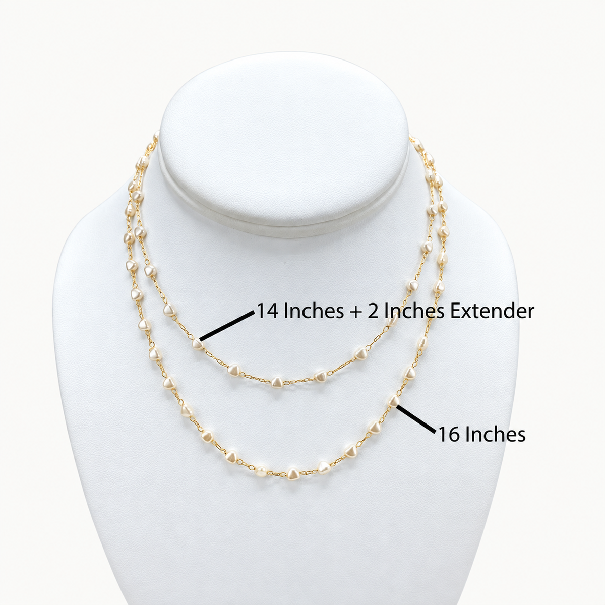 Hearts of Pearl Set or Individual Pieces - 18K Gold Filled