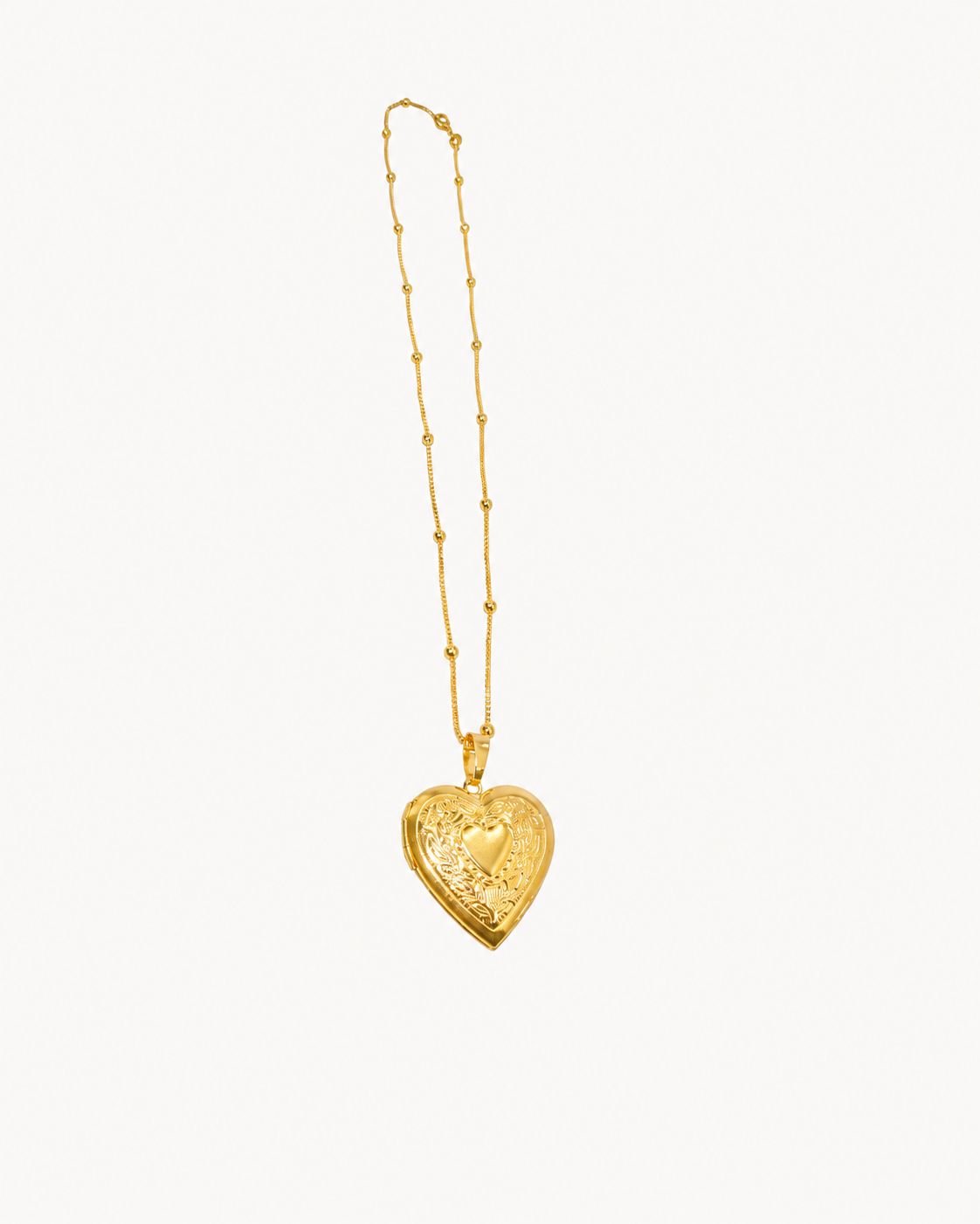 Heart Locket Necklace - 18K Gold Filled