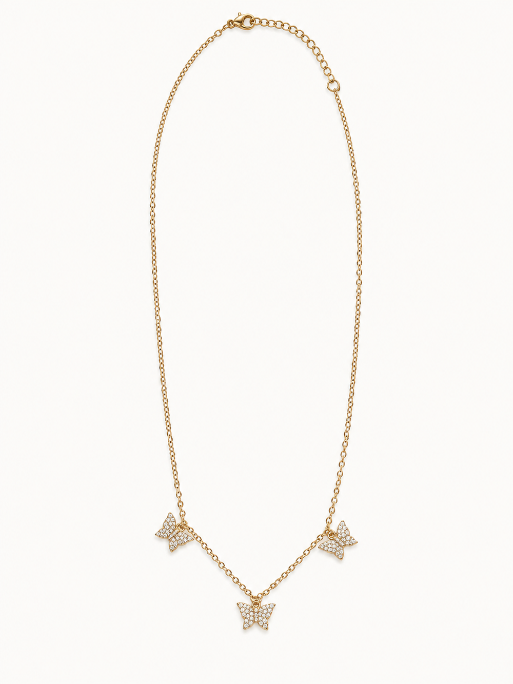 Chasing Butterflies Necklace - 18K Gold Filled