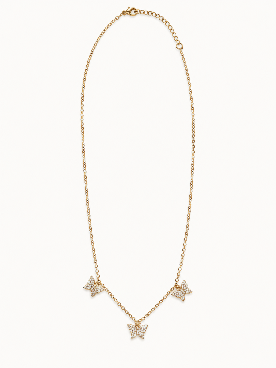 Chasing Butterflies Necklace - 18K Gold Filled