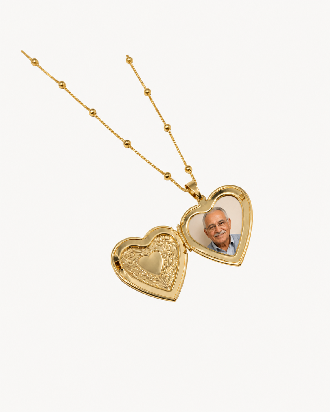 Heart Locket Necklace - 18K Gold Filled