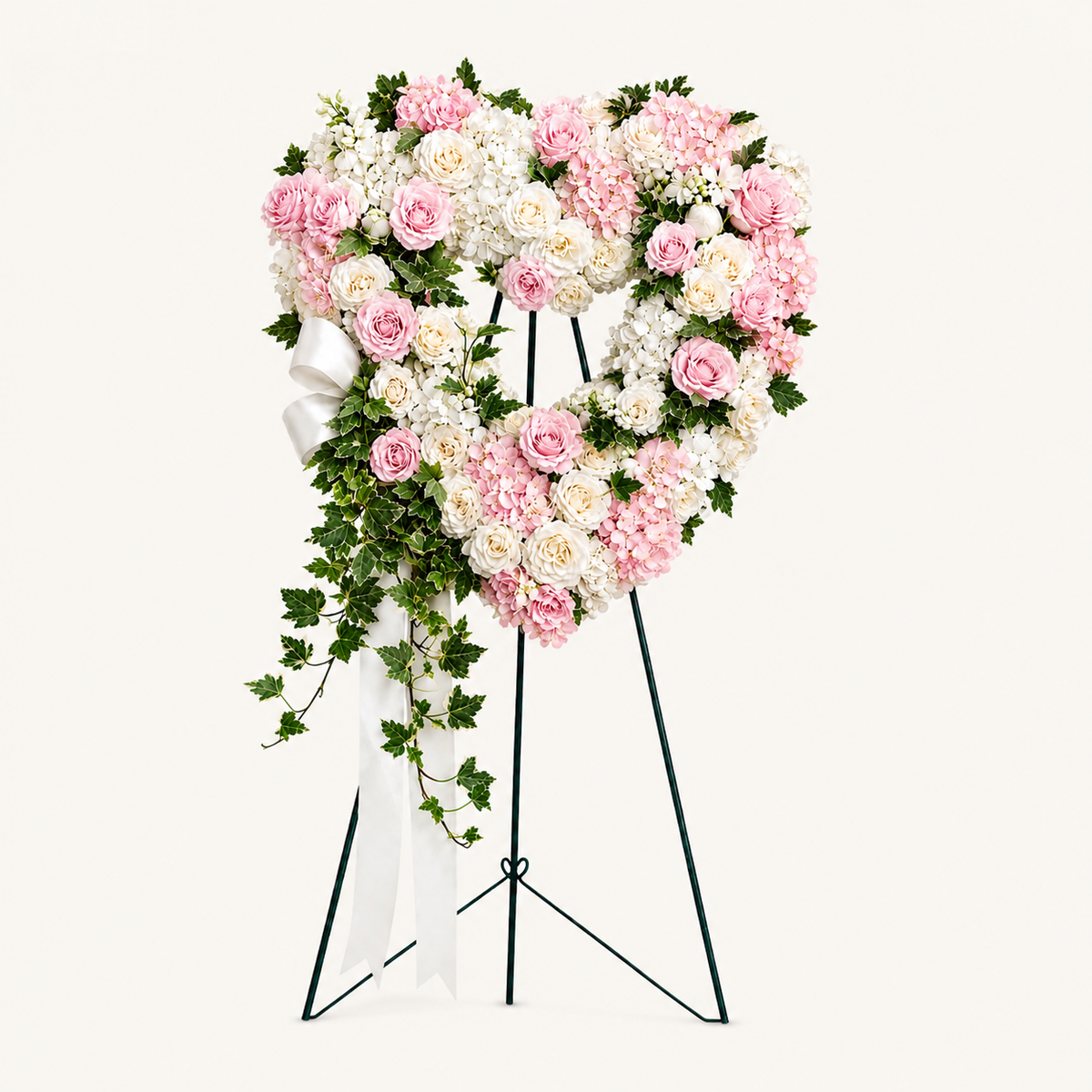 Heaven Holds My Heart Standing Spray - Pink