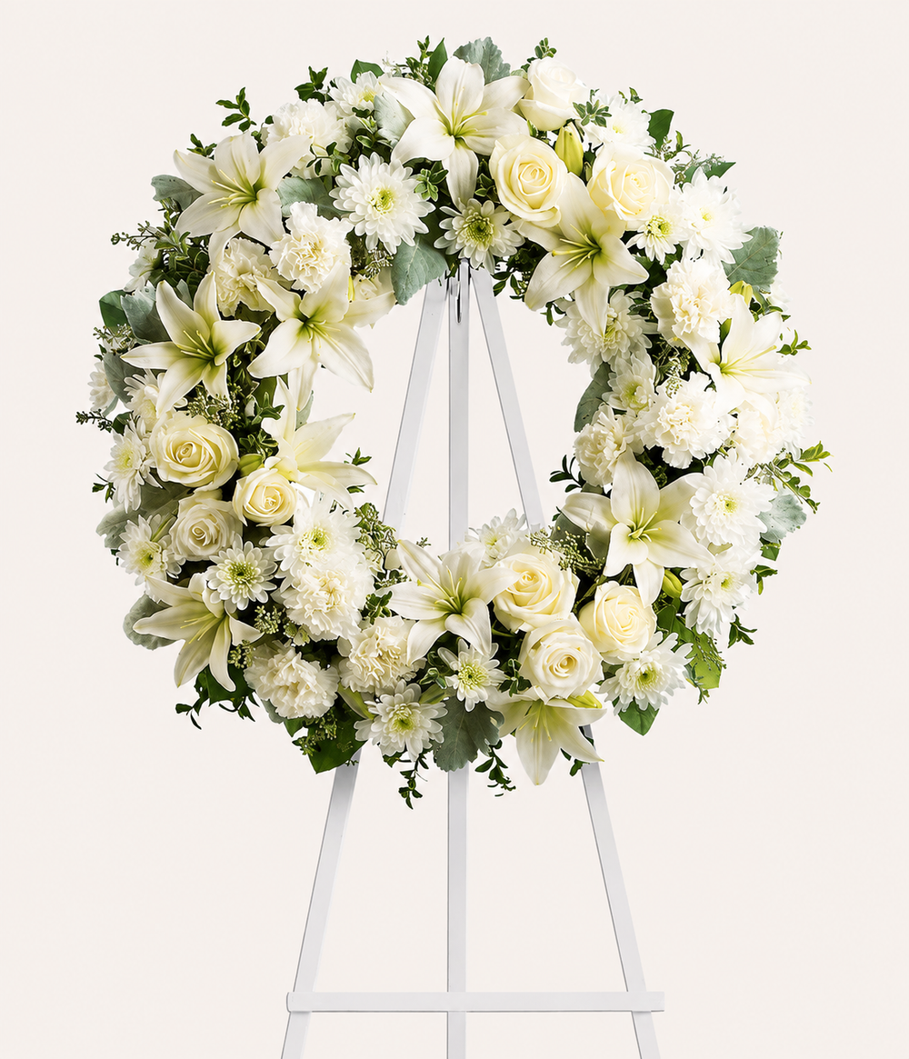 Forever in White Wreath
