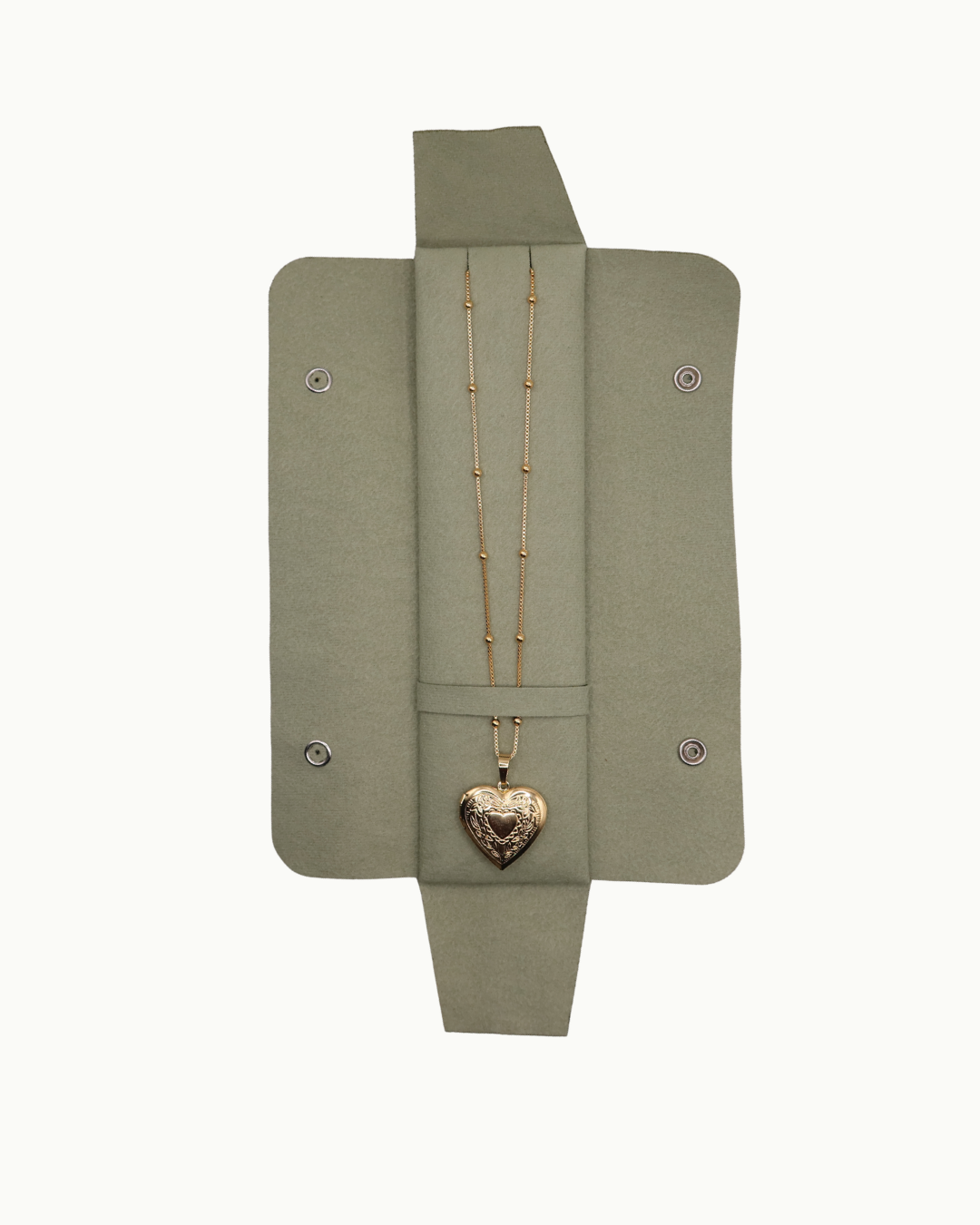 Heart Locket Necklace - 18K Gold Filled