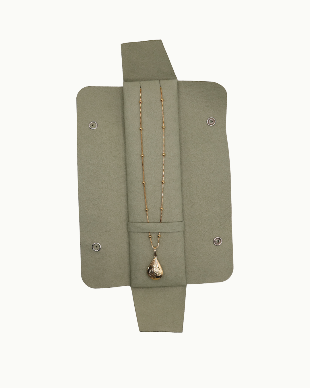 Tear Drop Locket Necklace- 18K Gold Filled