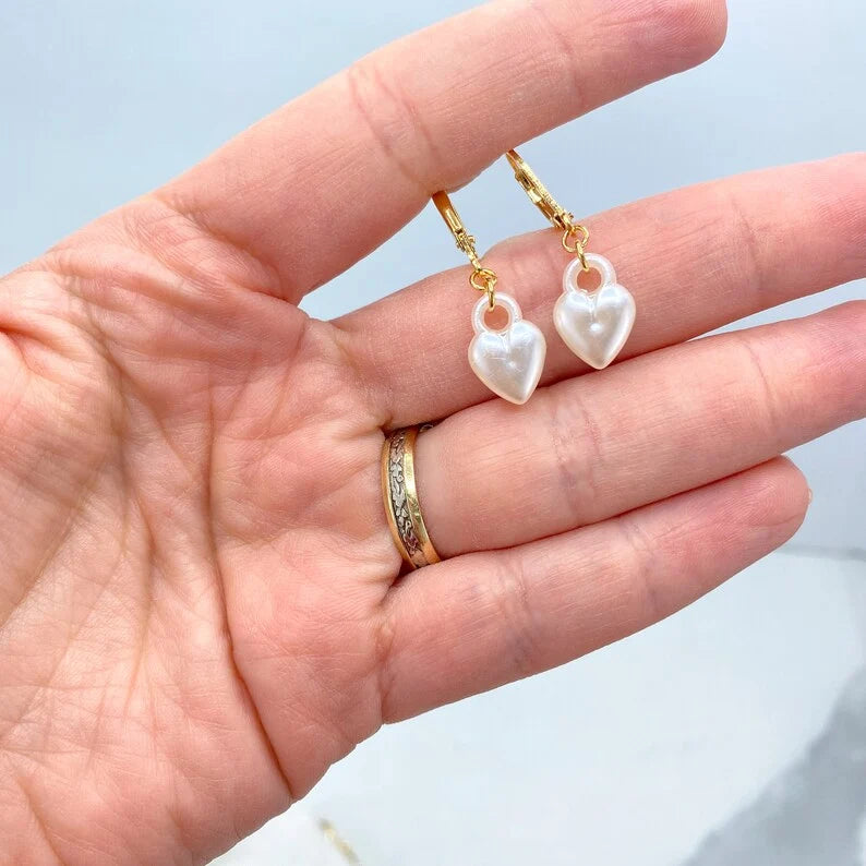 Hearts of Pearl Set or Individual Pieces - 18K Gold Filled