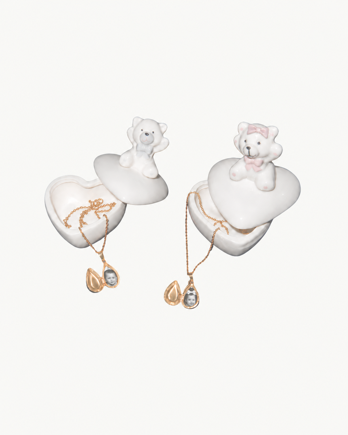Keepsake Teddy Trinket & Jewelry Box
