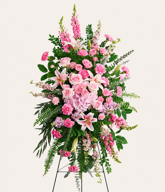 Blushing Heaven Pink Standing Spray