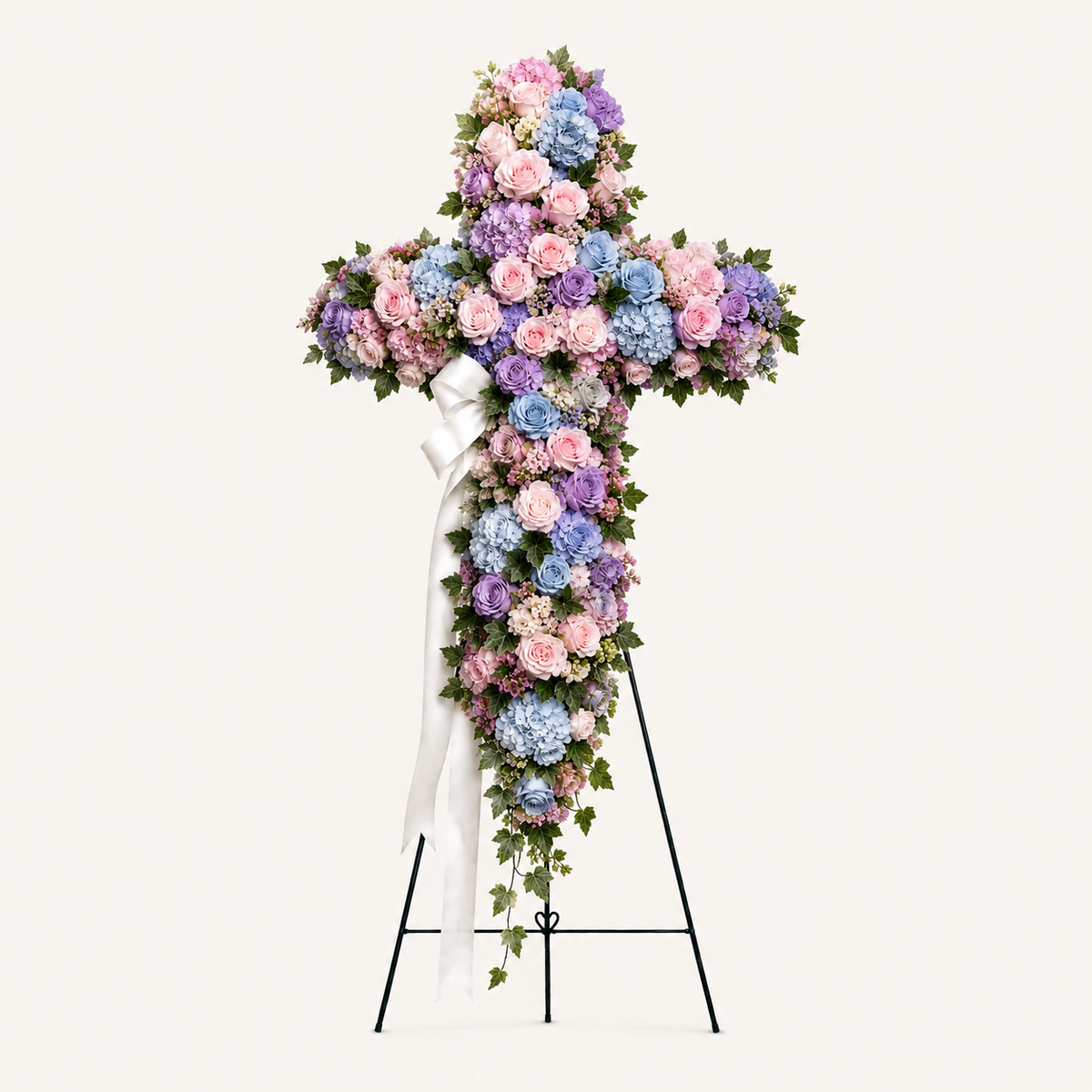 Heavenly Garden Cross Standing Spray