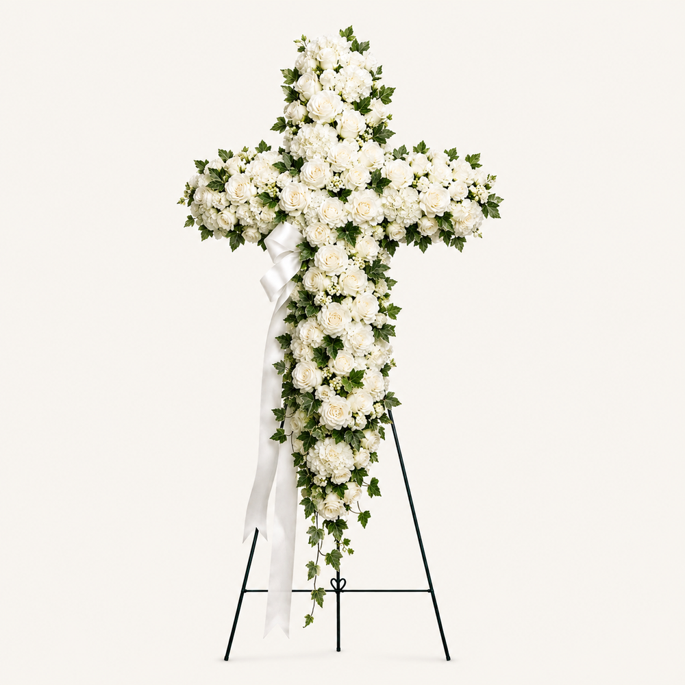 Everlasting Grace Cross Standing Spray